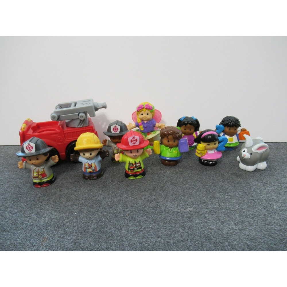 Fisher-Price Little People Lot - Firefighter Fairy Numbers Rabbit & Firetruck
